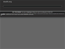 Tablet Screenshot of dualit.org